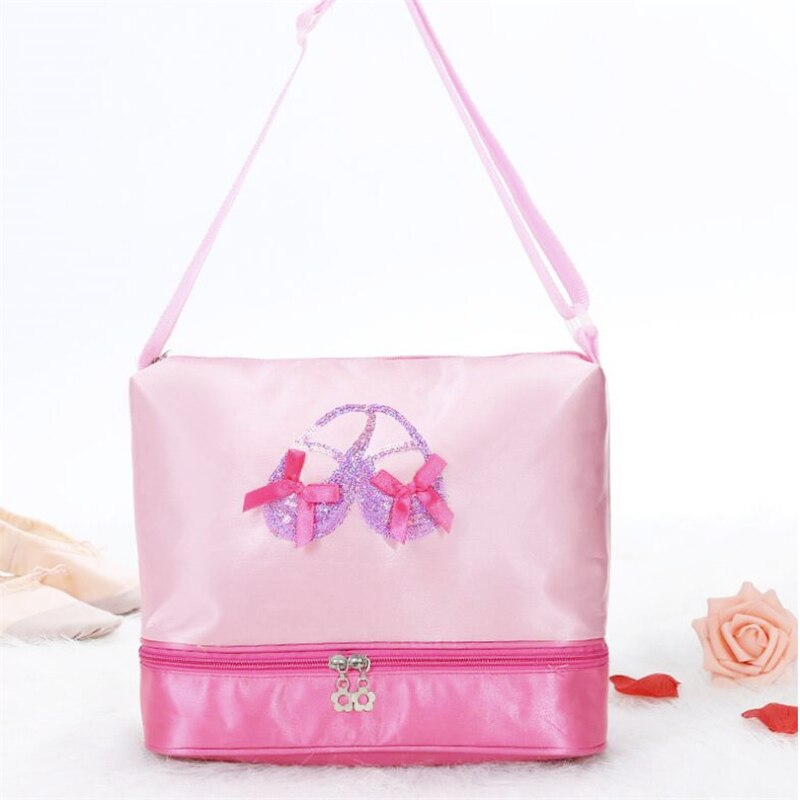 Sport tanzen Schulter Tasche tanzen Taschen Rosa Frauen Mädchen Ballett Rucksack Bestickte Taschen Für Art Mädchen