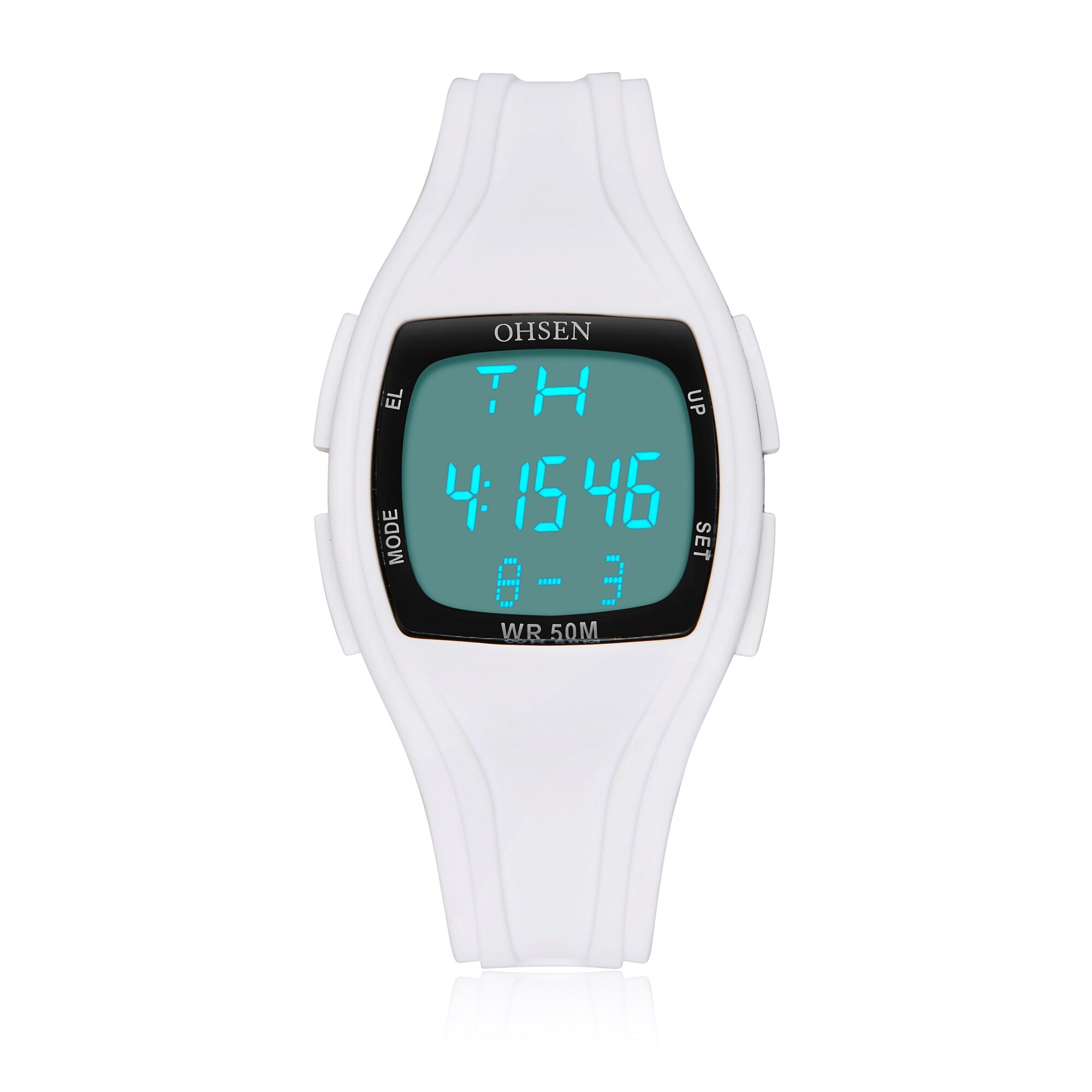 Digital Led Women Sport watches White silicone waterproof Lady Watch girl boy wristwatch relogio feminino