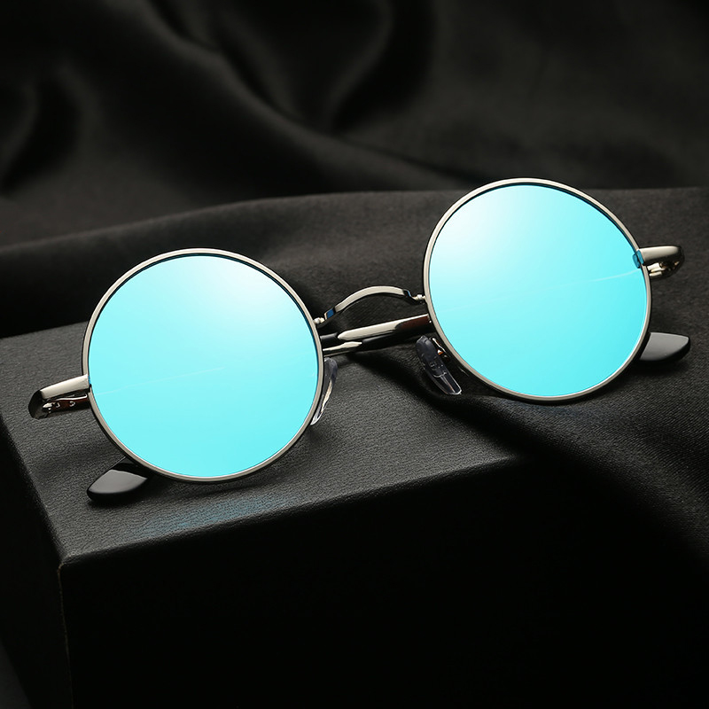Lunettes De Soleil Enfants LOJUDI - Rondes Polarisées UV400, Style Rétro