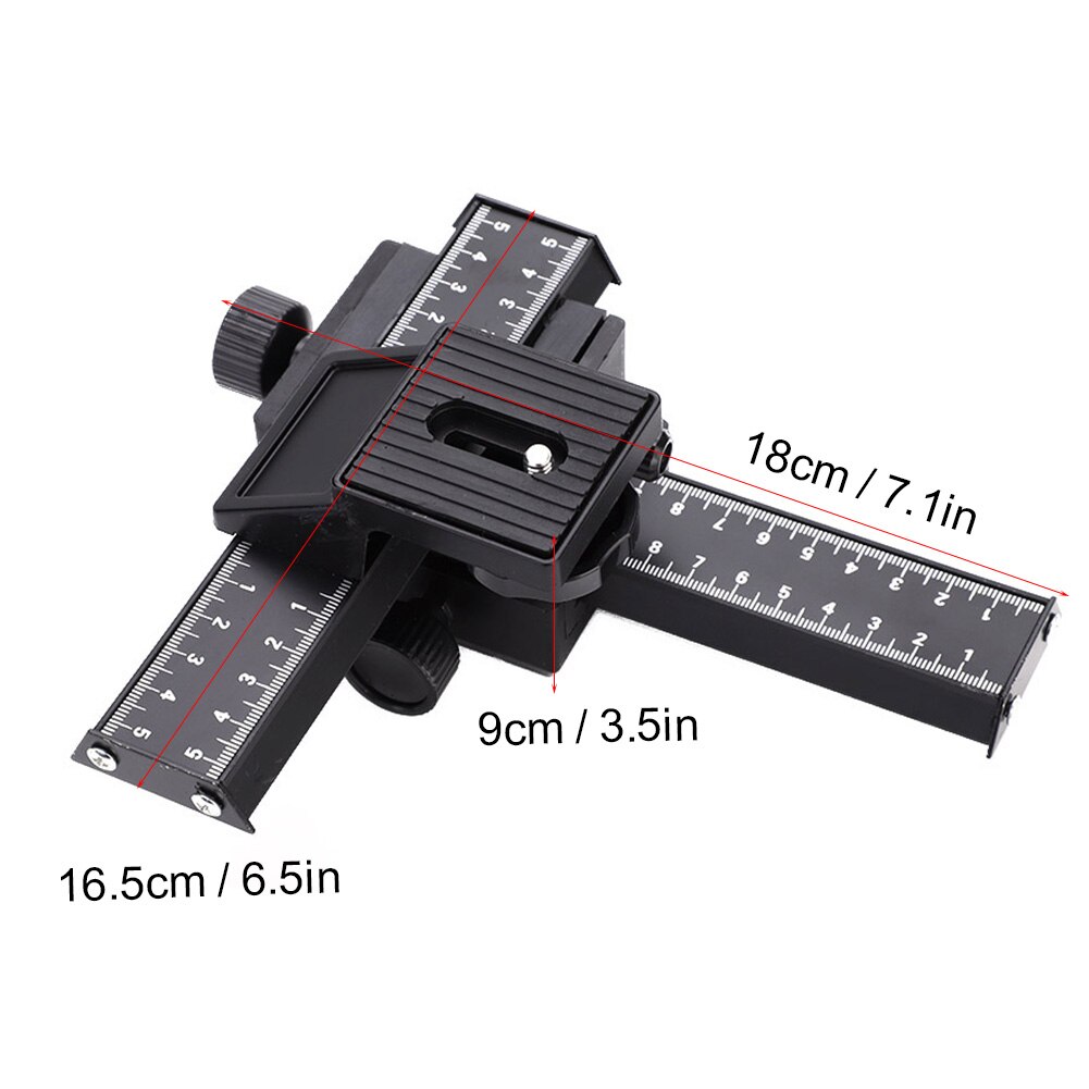 brand 4 Way Rail Slider Macro Focusing Rail Sliders Tripod Heads with Mounting Screw for Close-up Shooting camera accessories