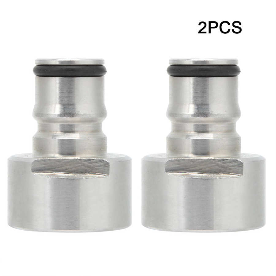 2Pcs G5/8in Thread Ball Lock Keg Coupler Adapter Quick Disconnect Conversion Kit