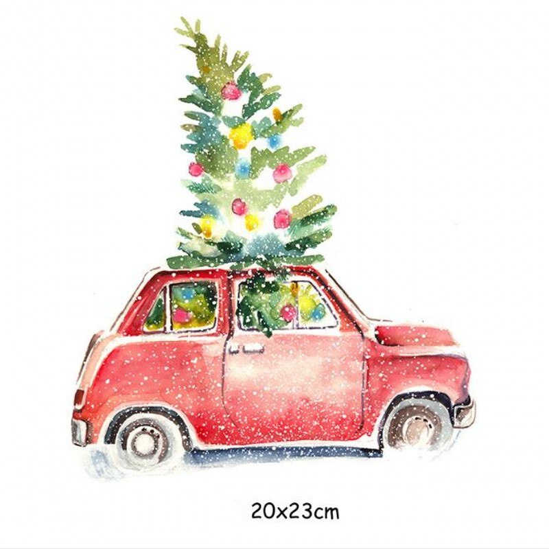 Leuke kerst strijkpatches, wasbare diy accessoire voor kleding, warmteoverdracht t-shirt thermische stickers: 12