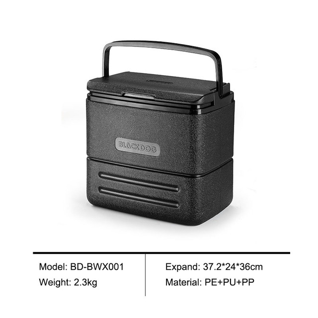 Blackdog bilmonterad inkubator kylskåp utomhus picknick mat kall konserveringslåda fiske ishink: Default Title