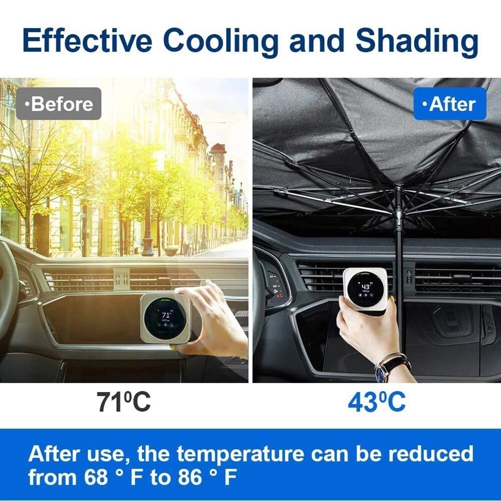 Auto Voorruit Beschermende Zonnescherm, Auto Voorruit Cover, Interieur Bescherming Accessoires, Voorkomen Zonlicht