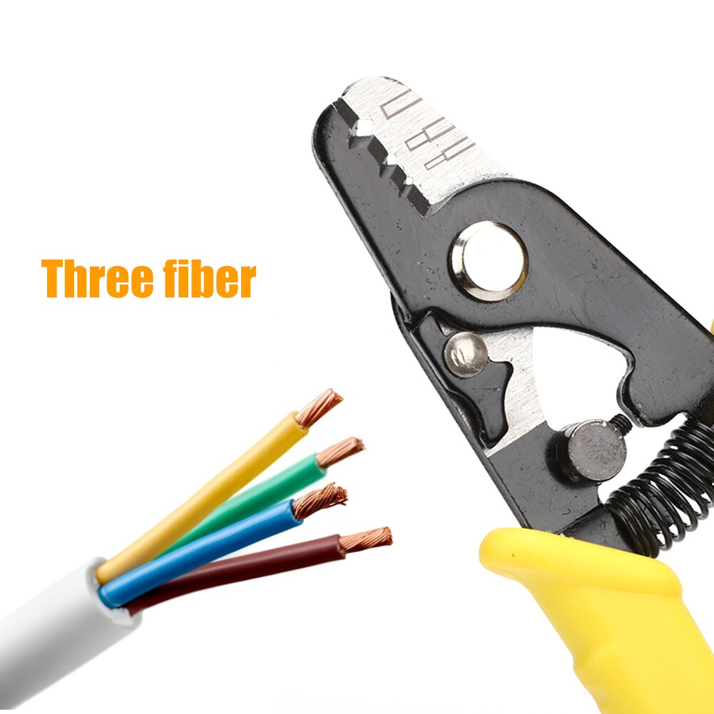 7 inch Adjustable Cable Stripper Wire Cutting Scissor Multifunction Cable Cutter Crimp Stripping Pliers for Electrical Tool