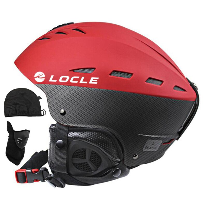 Locle Winter Sport Ski Helm Ce-certificering Materiaal Abs + Eps Sneeuw Skiën Snowboard Skateboard Helm 55-61Cm