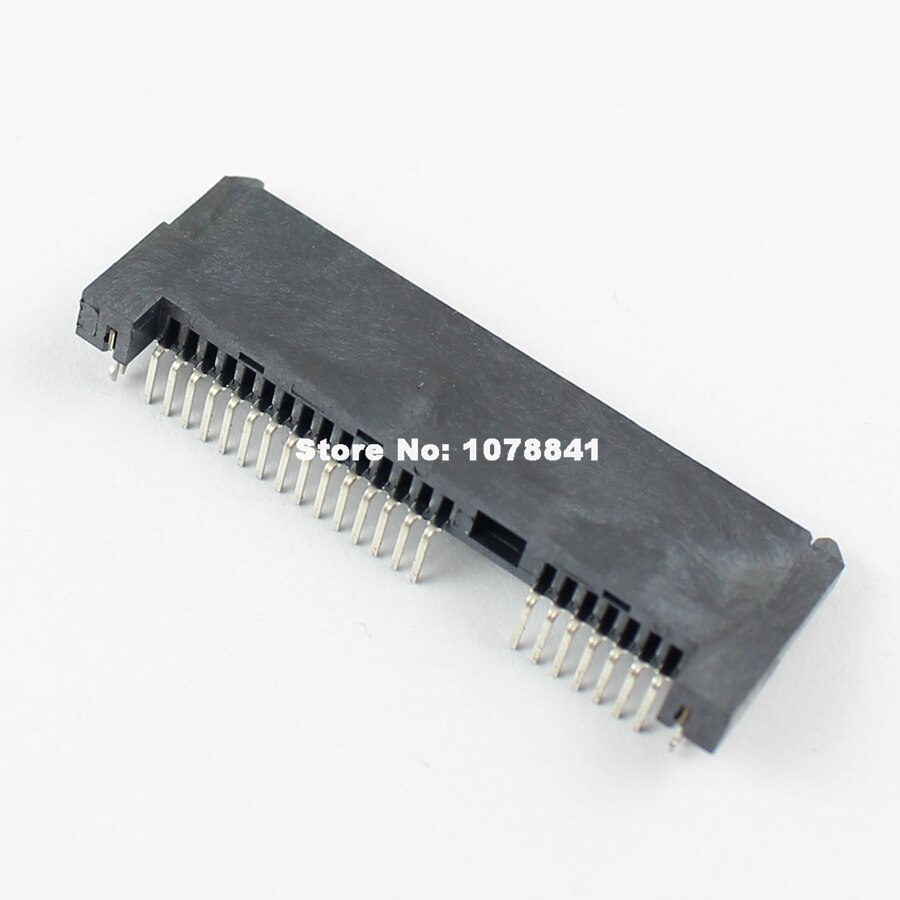 10 Pcs Per Lot SATA 7+15 Pin 22 Pin Right Angle Female Hard Drive HDD Connector Adapter
