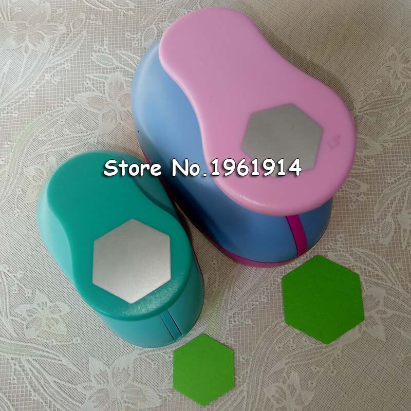 Poinçon hexagonal pour découpe de papier, dispositif de gaufrage pour scrapbook, poinçon de trous pour enfants, artisanat,