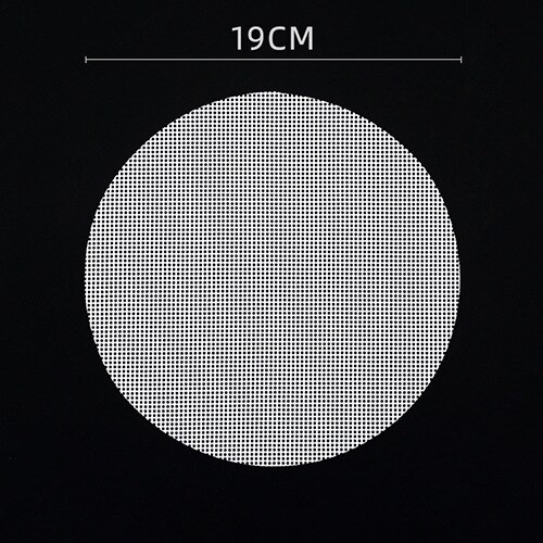 Non-stick damper mat dim sum verktøy mat silikon gjenbrukbar restaurant kjøkken under dampmatte kjøkken matlaging tilbehør: 19cm