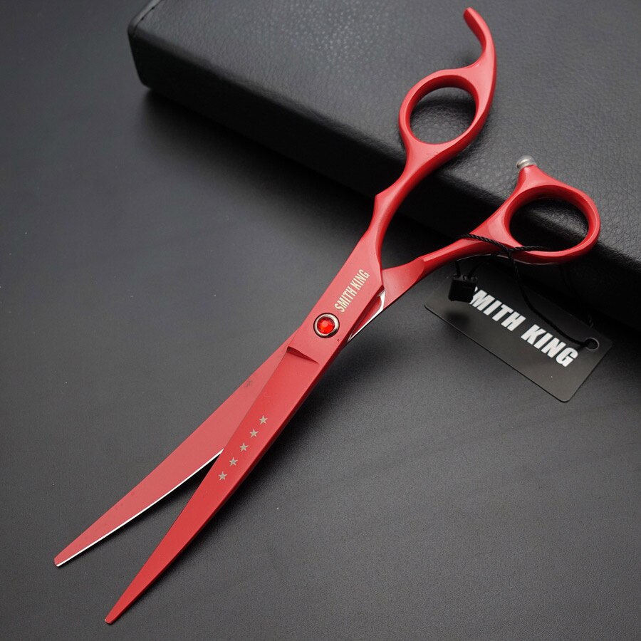 7" pet grooming scissors Cutting scissor&curved scissor&thinning Shears for dog grooming K686: up Curved scissor