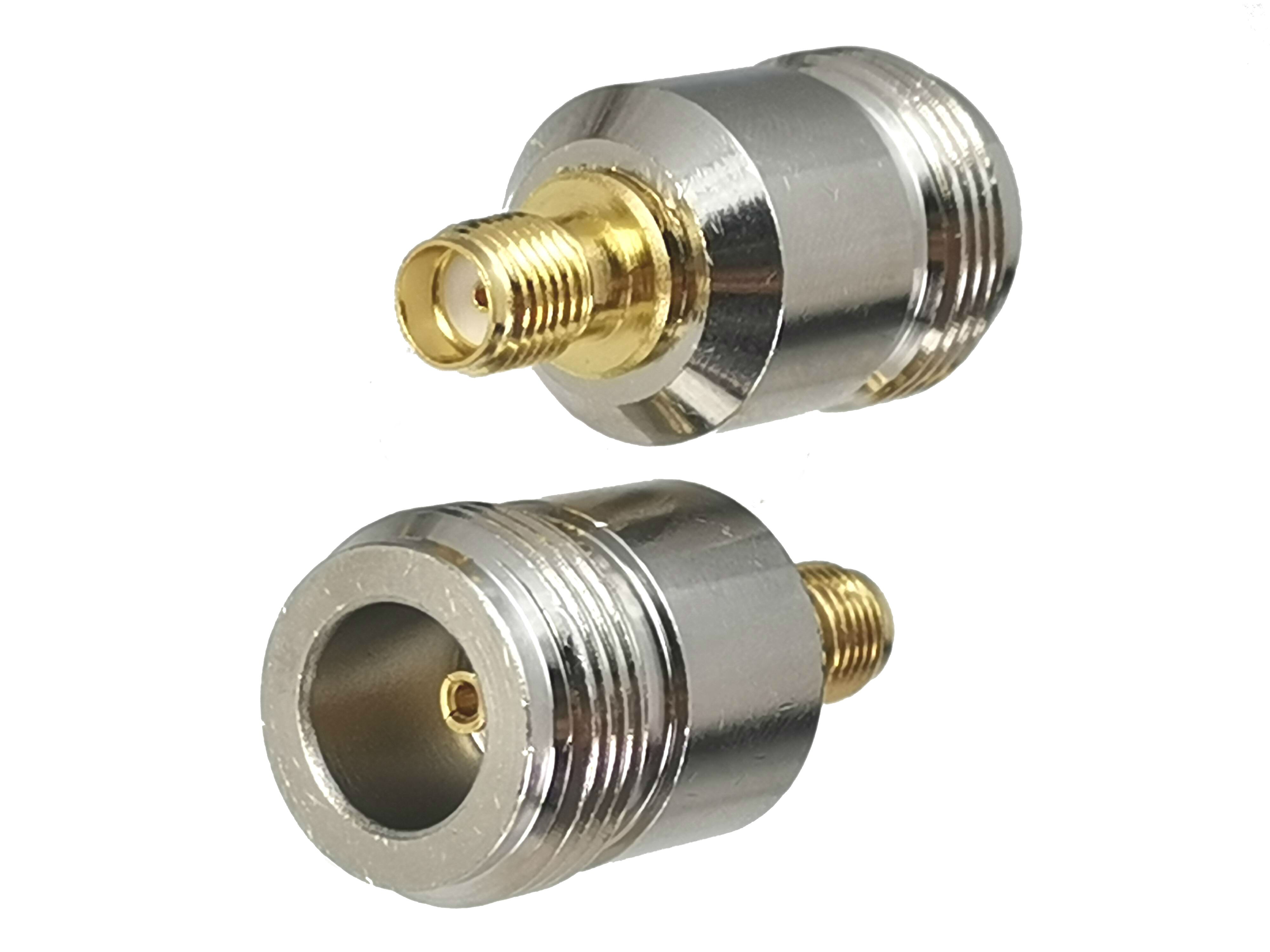 1pcs Connector Adapter N to SMA RP SMA Flange &amp; Bulkhead Male Plug &amp; Female Jack Wire Terminal RF Coaxial Converter: Type 13---1pcs