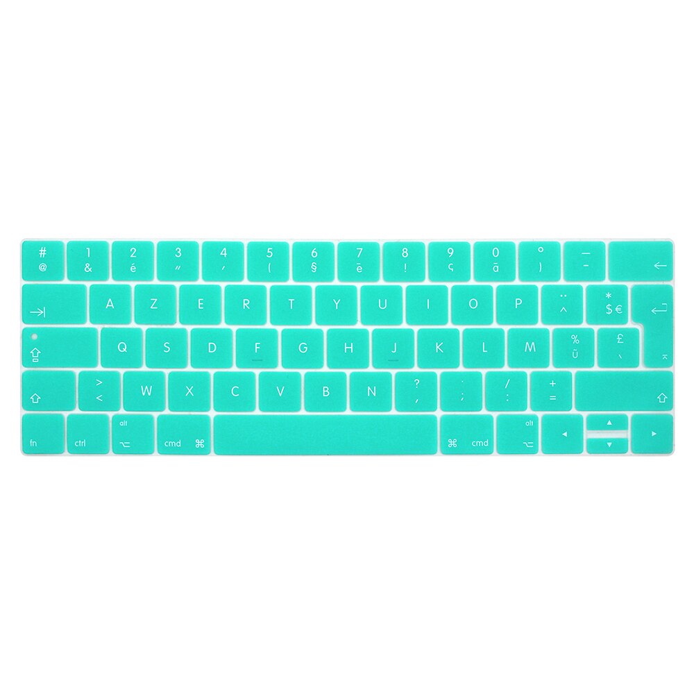 Francuski układ osłona klawiatury ue dla macbook touchbar 13 "15" A1990 A1989 A1707 A1706 folia ochronna na klawiaturę laptopa AZERT