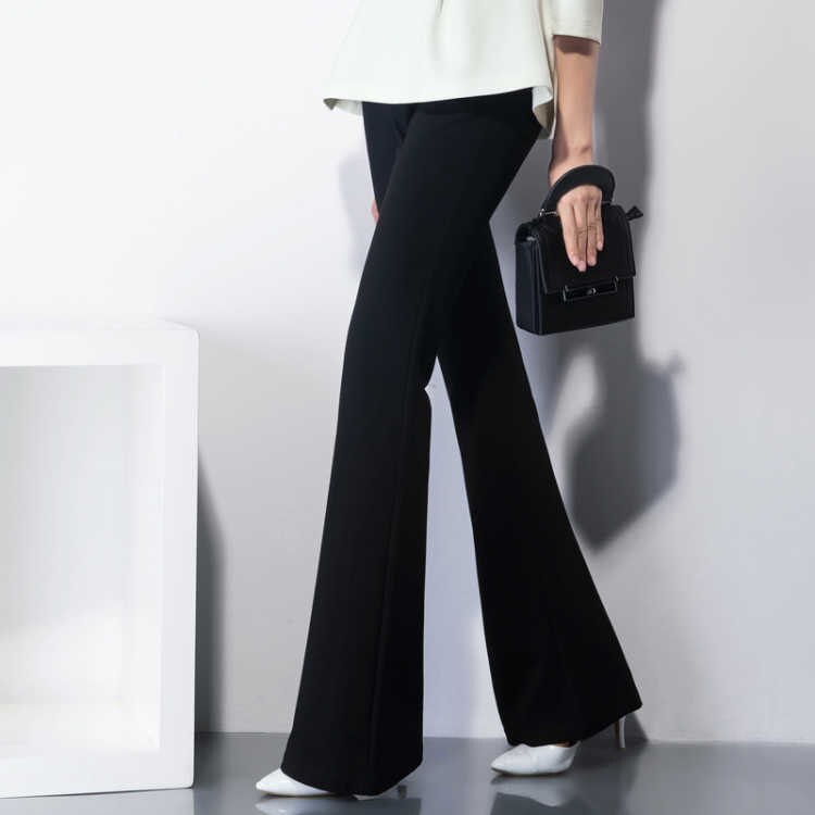 Pantalon pour femmes musulmanes, Ramadan Islam, bureau, OL, taille élastique, ourlet évasé, décontracté, turquie, Kaftan, Abaya, Palazzo: M