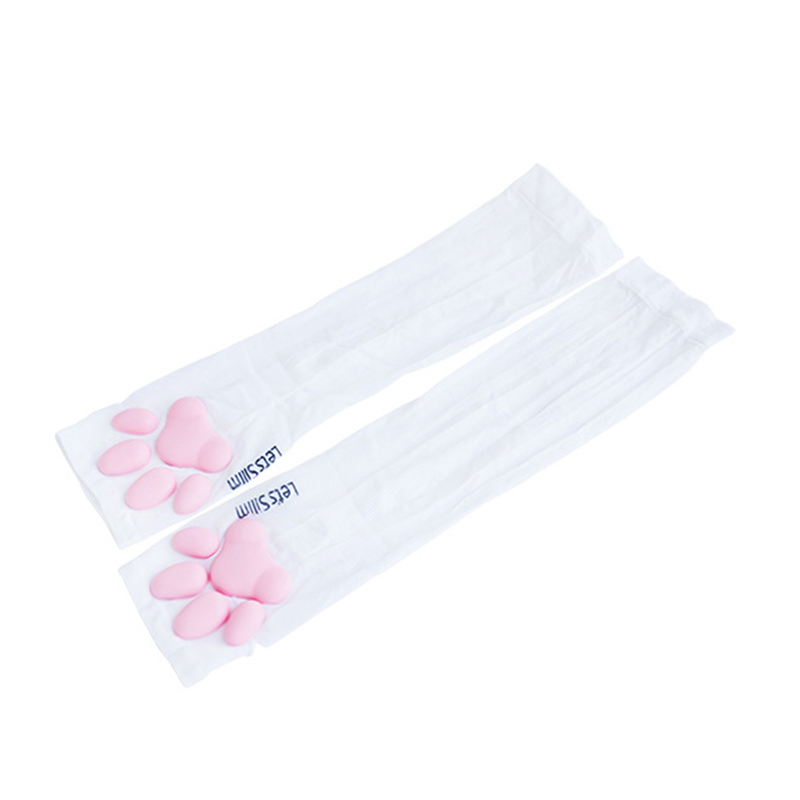 Guantes de silicona 3D con forma de Pata de Gato para mujer, guantes sin dedos, para Cosplay, Navidad y Halloween