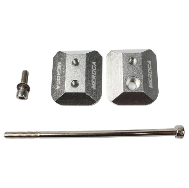Meroca sliding push cykel nav sikkerhedsspænde skrue brudt trapezformet møtrik modificeret børne balance cykel roller slider s cykel: Sølv