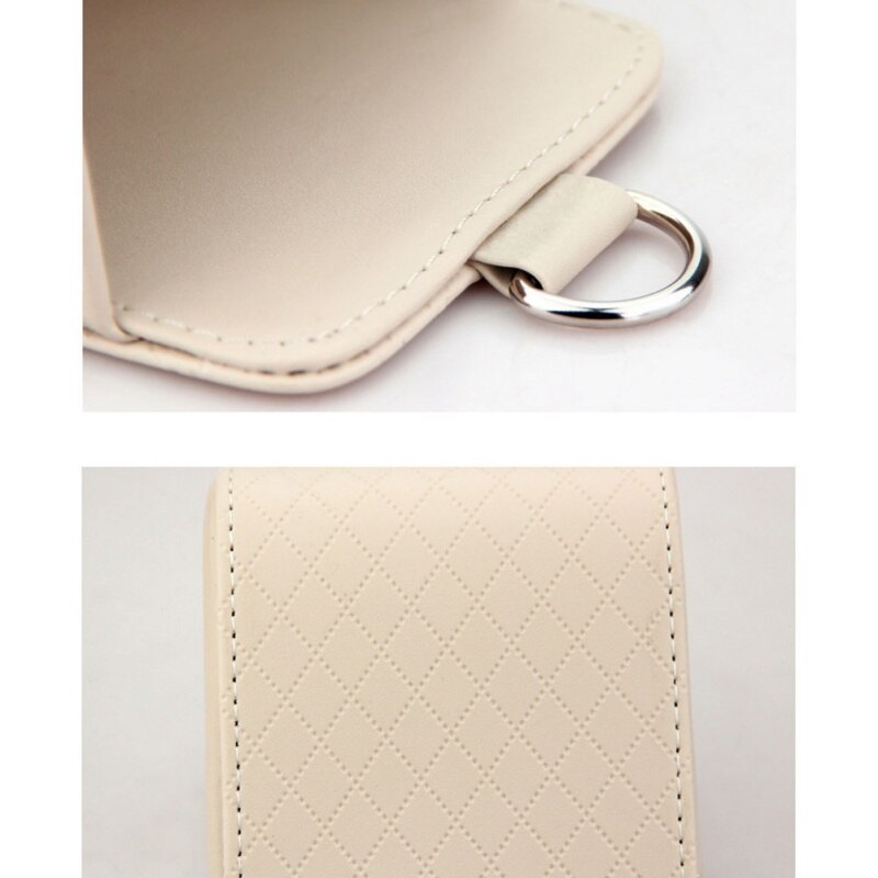 Pu Leer Auto Vent Outlet Vuilnis Doos Auto Mobiele Telefoon Houder Opbergtas Organizer Auto Opknoping Box Auto Styling Tas