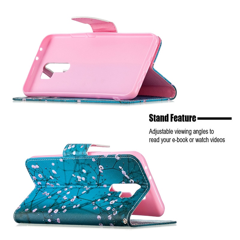 Redmi 9 hoesje voor fundas xiaomi redmi 9 leren magnetische flip portemonnee telefoonhoesjes voor coque xiomi redmi 9 hoesje cover etui