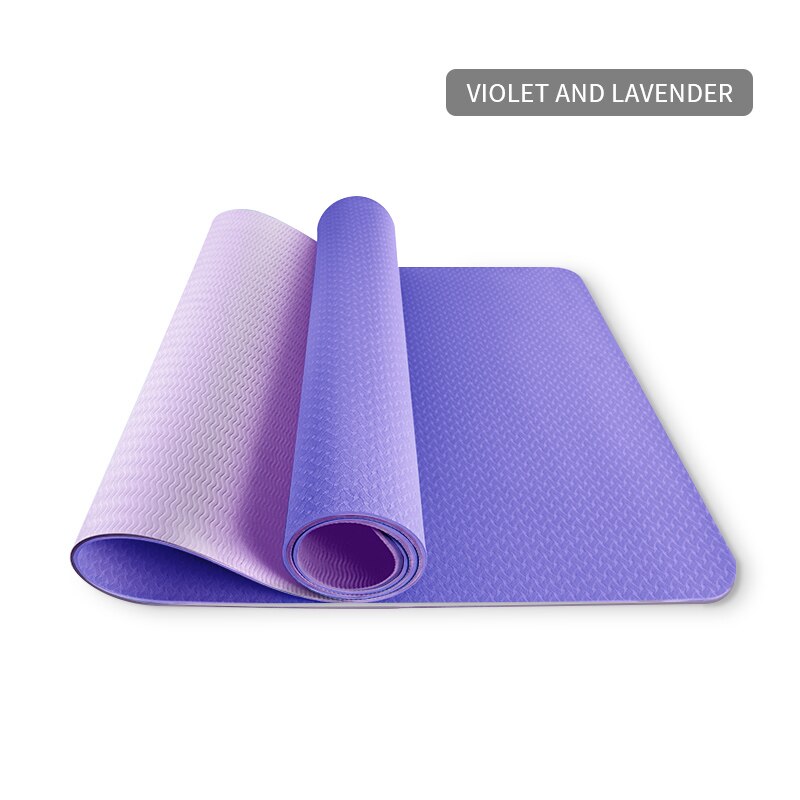 Yoga Mats Widened Thickened Thickness Non-slip 1830*610*6mm Pilates Home Exercises Gym Sports Extra Mat Tasteless Fitness Pad: sku12