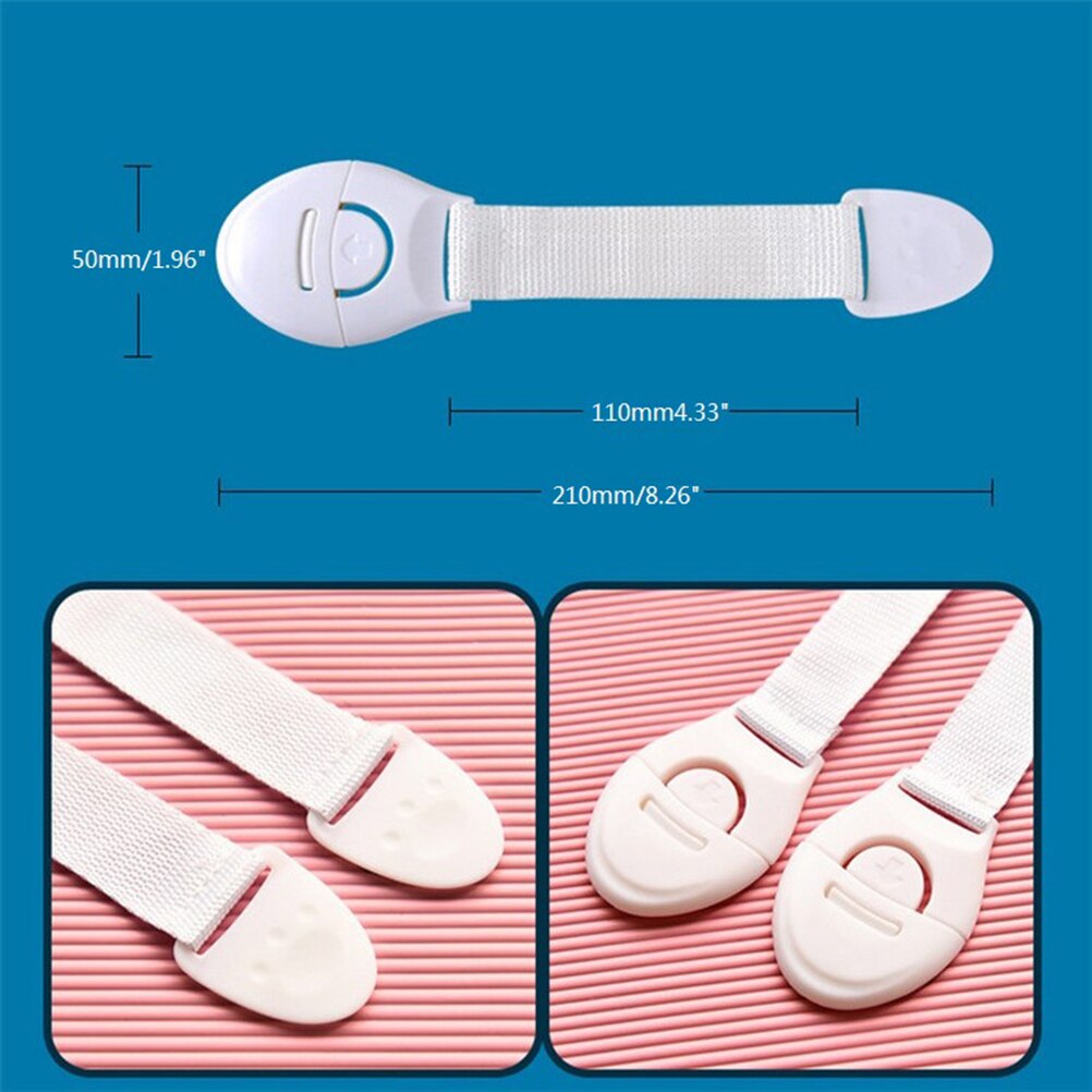 Child Safety Latches For Cabinets Lock Protection Locking Doors For Children's Safety Kids Protection Lock Baby 1/10pcs/lot: 1pc