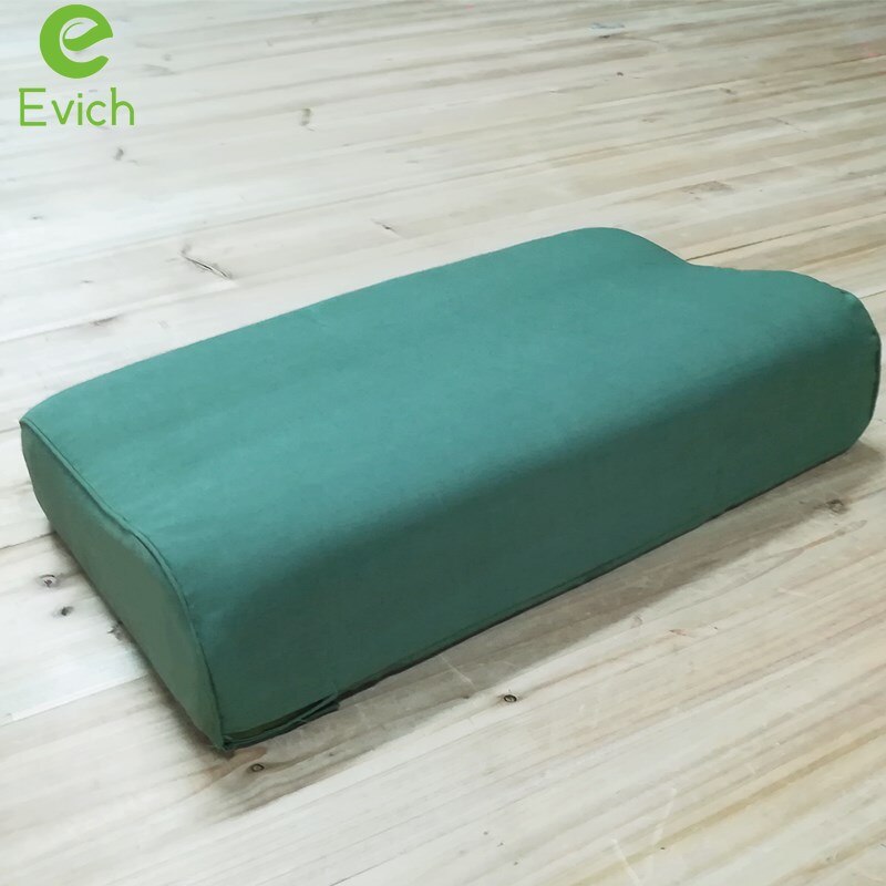 EVICH Sea/land/air Three-color Pillow Olive Green Pillow Memory Cotton Comfort and Health Pillow Household Articles JK094: Olive green
