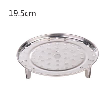 Stainless Steel Steamer Kitchen Gadgets Steam Bread Seafood Fish Vegetable Cooker Stand Drain Rack Cake Cooling Tray: 19.5cm