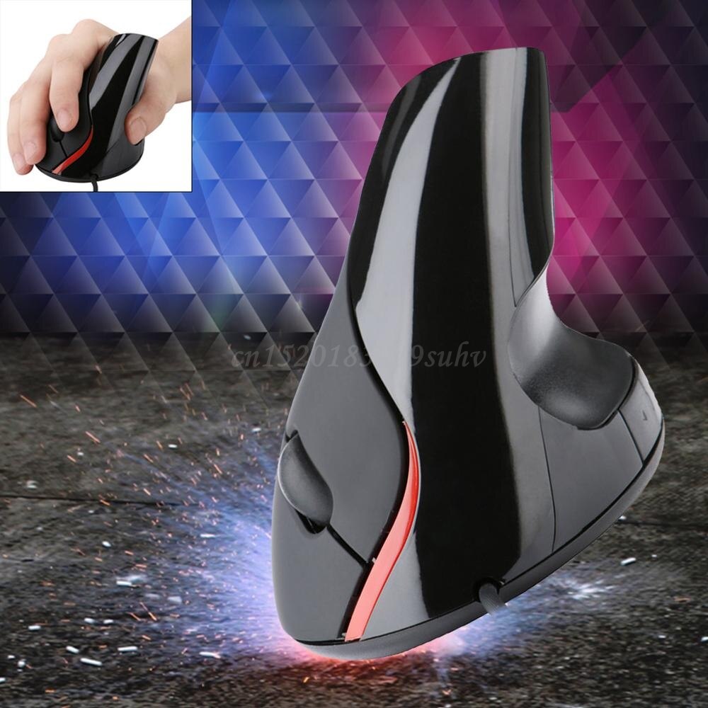 P Wired Vertical Mouse Superior Ergonomic Mice Optical USB Mouse For Gaming Computer PC Laptop Prevention Mouse Hand