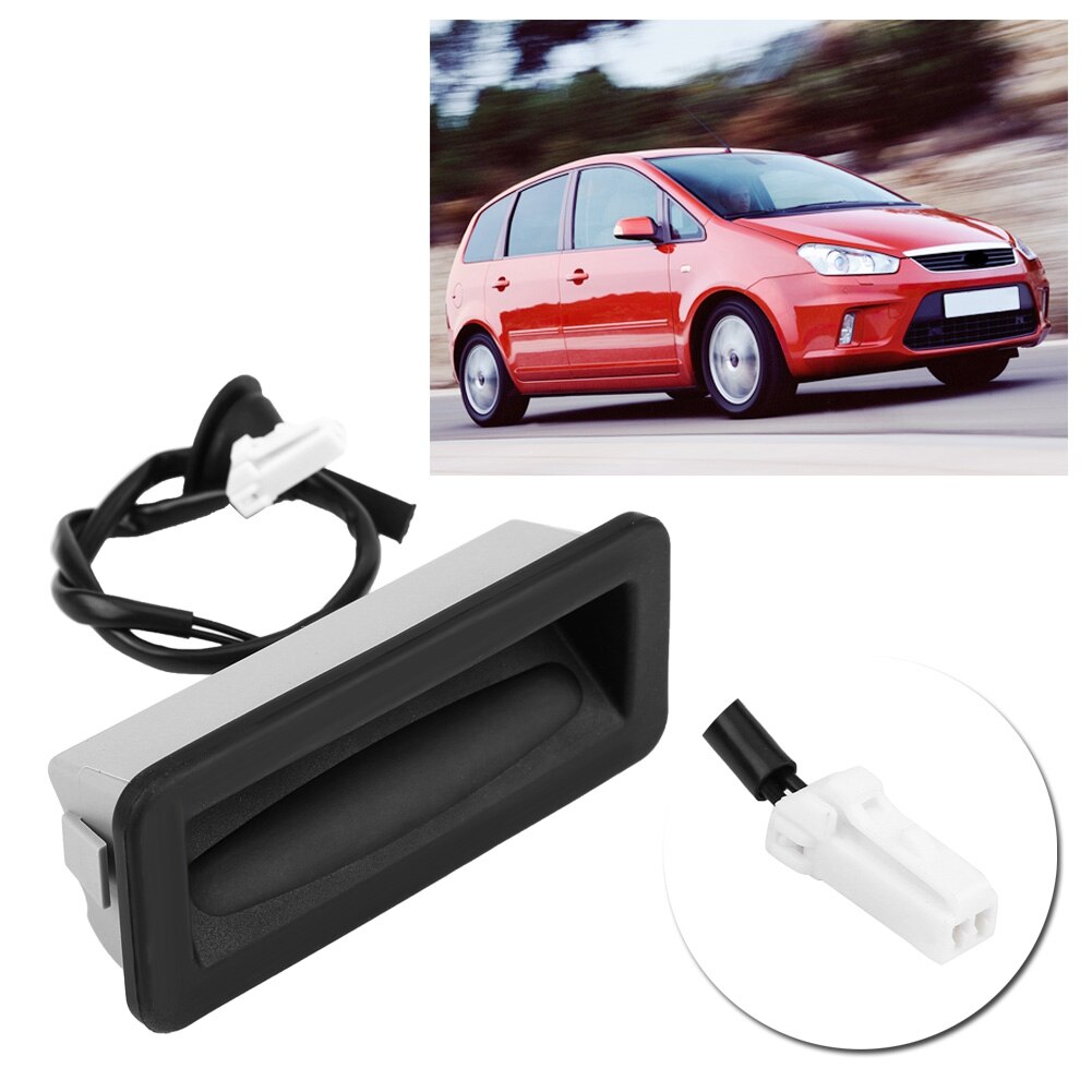 Maletero de coche de material ABS de 3M5119B514AC, abridor de puerta trasera negro, interruptor de liberación para Ford Focus C-MAX 03-07, 1 Uds.