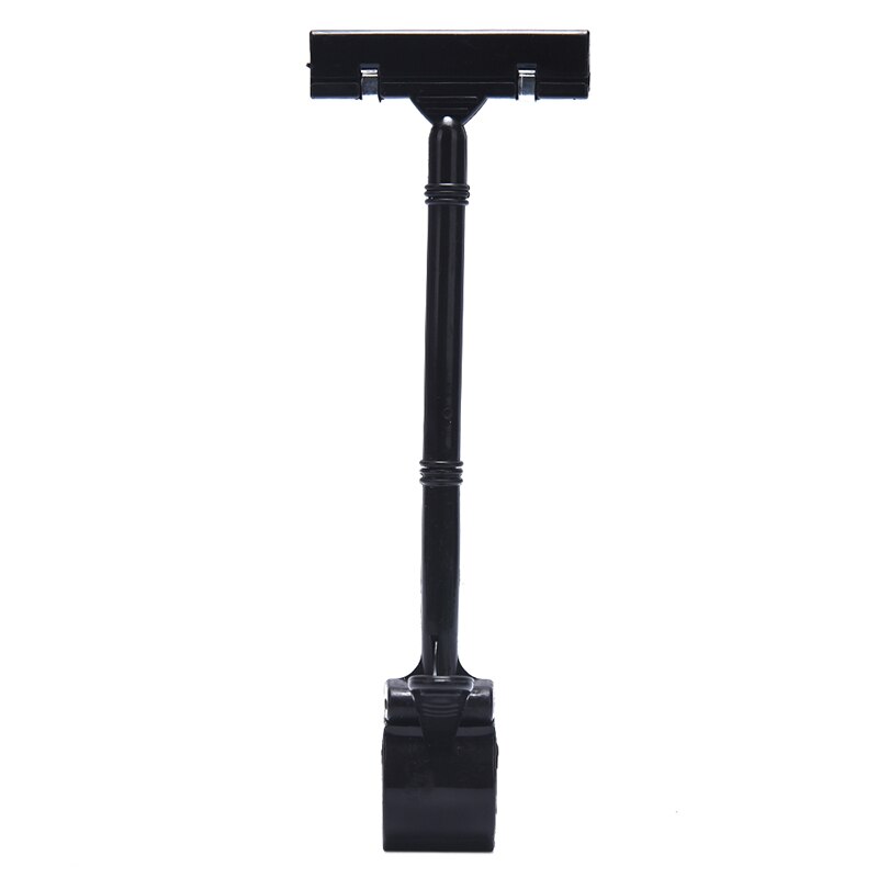 Plastic bordhouder reclame display clip naamlabel prijskaartstandaard rekken supermarkt display stand clips: Zwart