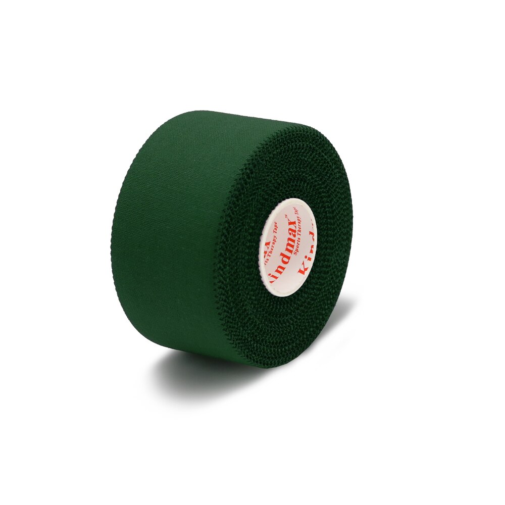 Kindmax Alle Baumwolle Sport Band Kinesiologie Taping UNS Stil Farbige Gezackten Starre Athletisch Band Strain Injury Unterstützung Rolle: Green / 3.8CMx13.7M