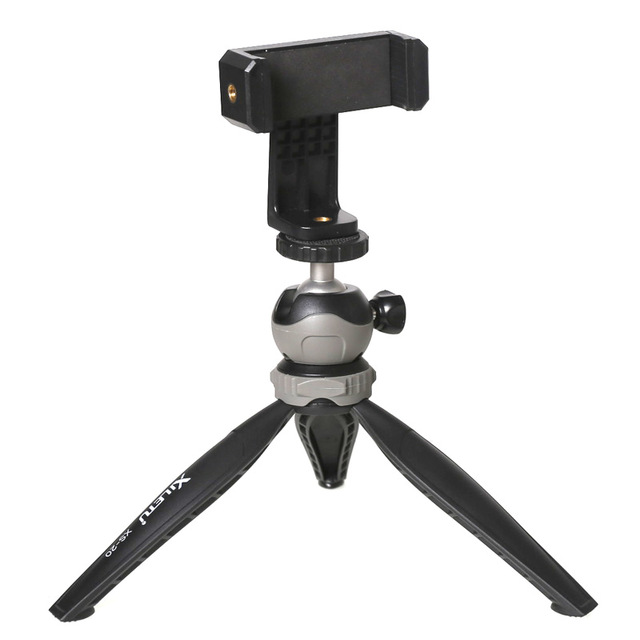 XILETU XS-20 Mini Schreibtisch wenig Telefon Stehen Tabletop Stativ für Vlog Spiegellose Kamera Clever telefon mit Abnehmbare Ball kopf: XS-20 und XJ-360A