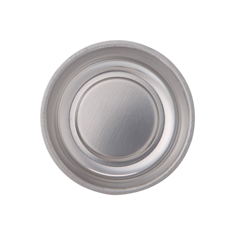 Bandeja magnética redonda, plato de acero inoxidable, soporte de garaje, organizador de herramientas, Q84D