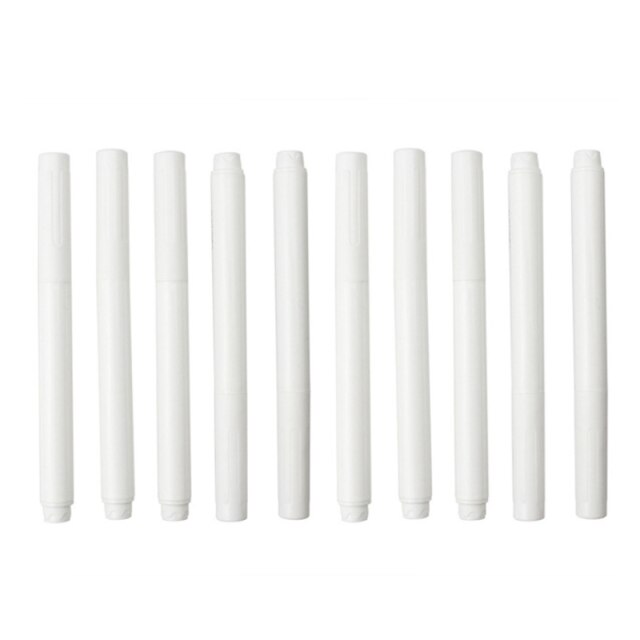 3/5/10 teile/satz Weiße Flüssigkeit Kreide Stifte für Zauberstab Aufkleber Tafel Tafel Fenster Weiß Stift Kreide Marker löschbaren: 10Stck Weiß