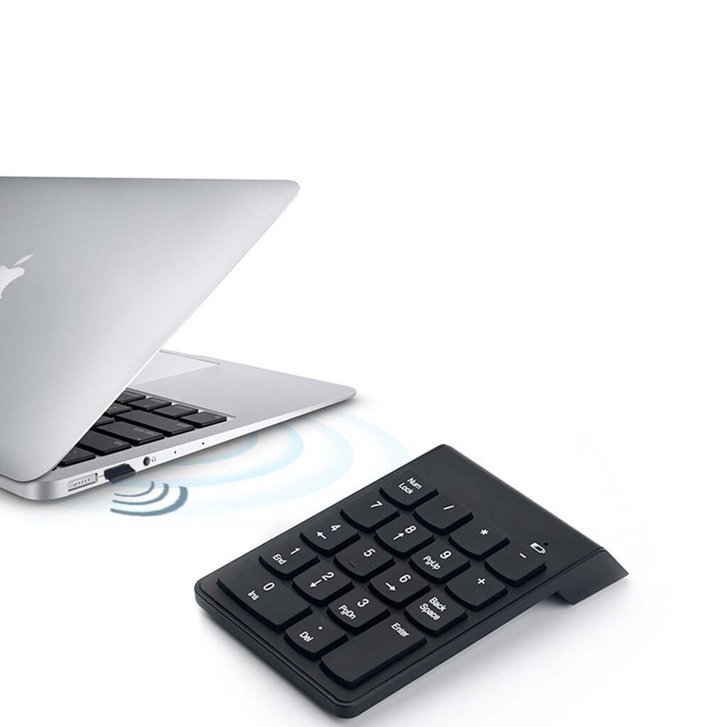 Portable 2.4G wireless mini USB wireless receiver, 18 key numeric keypad, suitable for PC laptop, plug and play installation