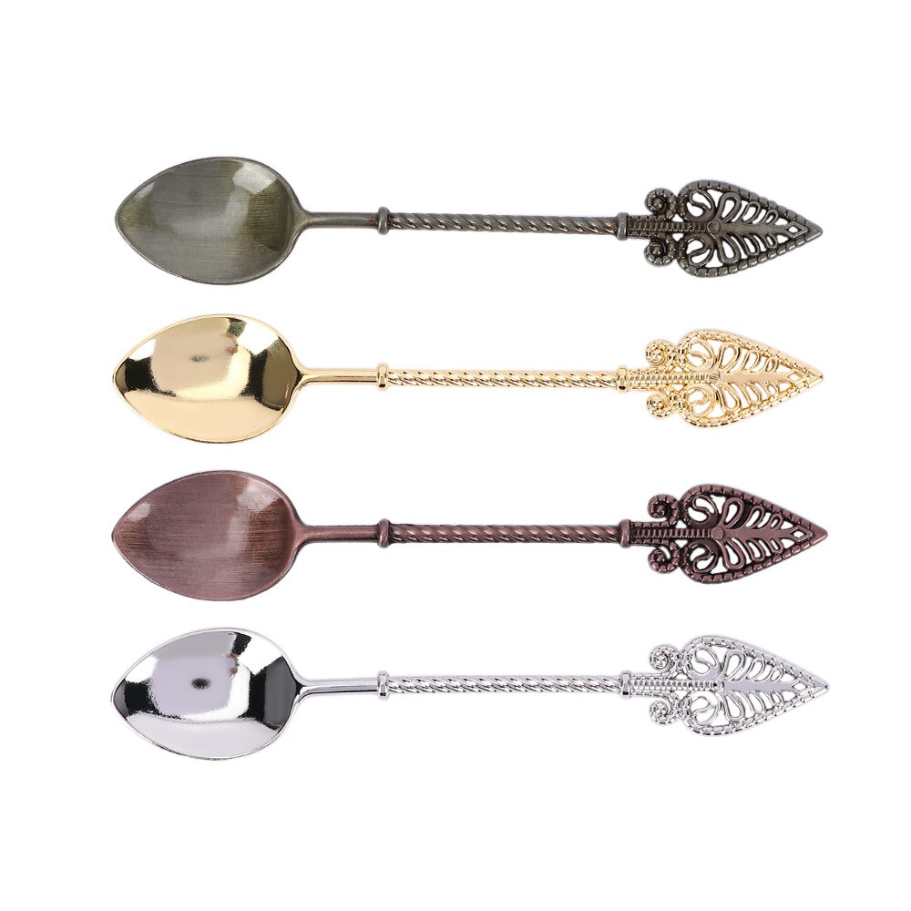 Cuchara de café Retro azúcar té postre cubiertos para torta cocina vajilla café helado cuchara café acessorios