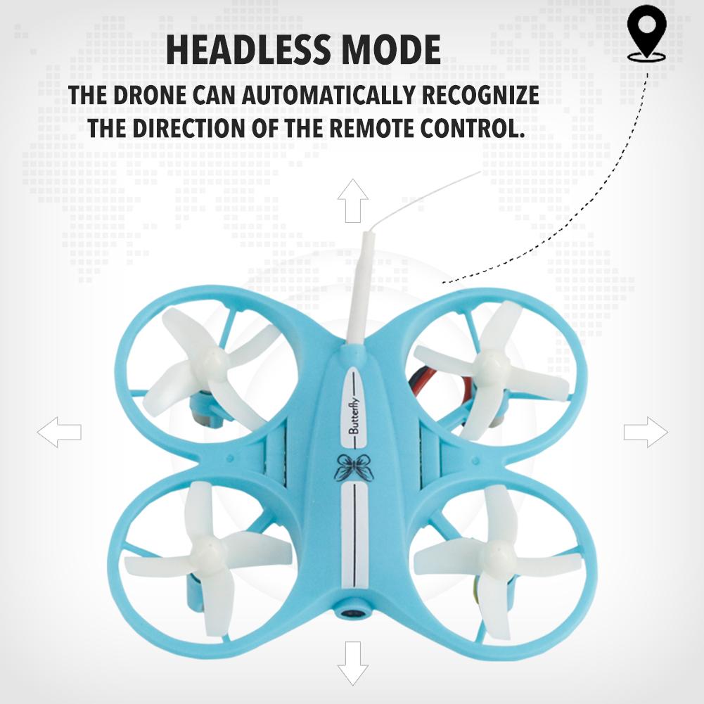 Fjernbetjening drone legetøj genopladeligt quadcopter højde hold fly med 720p kamera led lys luftfotografering drone