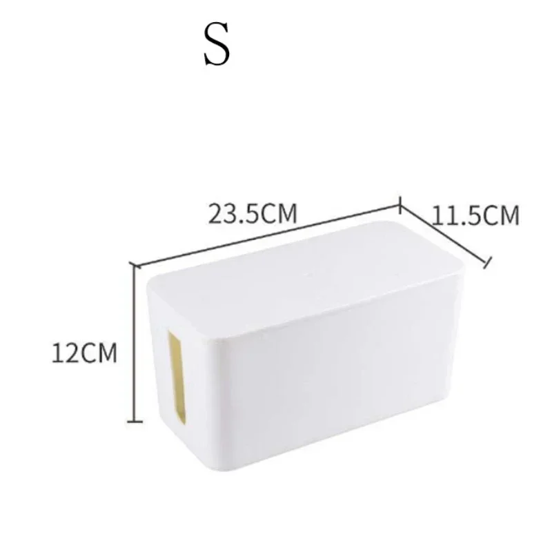 Kabel Aufbewahrung sbox Schreibtisch Steckdosen leiste Aufbewahrung sbox staub dichte Steckdose Aufbewahrung sbox Heimat Kabel Fall Draht Verwaltung Kabel Organizer: Schwarz