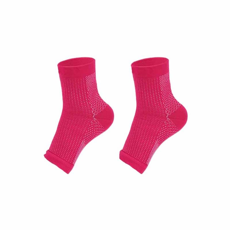 1 st fot kompressionshylsa anti plantar stöd ankel ängel strumpor sportskydd basket fotboll fotled stöd avlastning