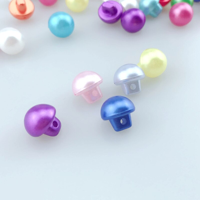 HL-Botones acrílicos de Color caramelo para niños, accesorios de costura, manualidades, 50/150 unidades, 10mm