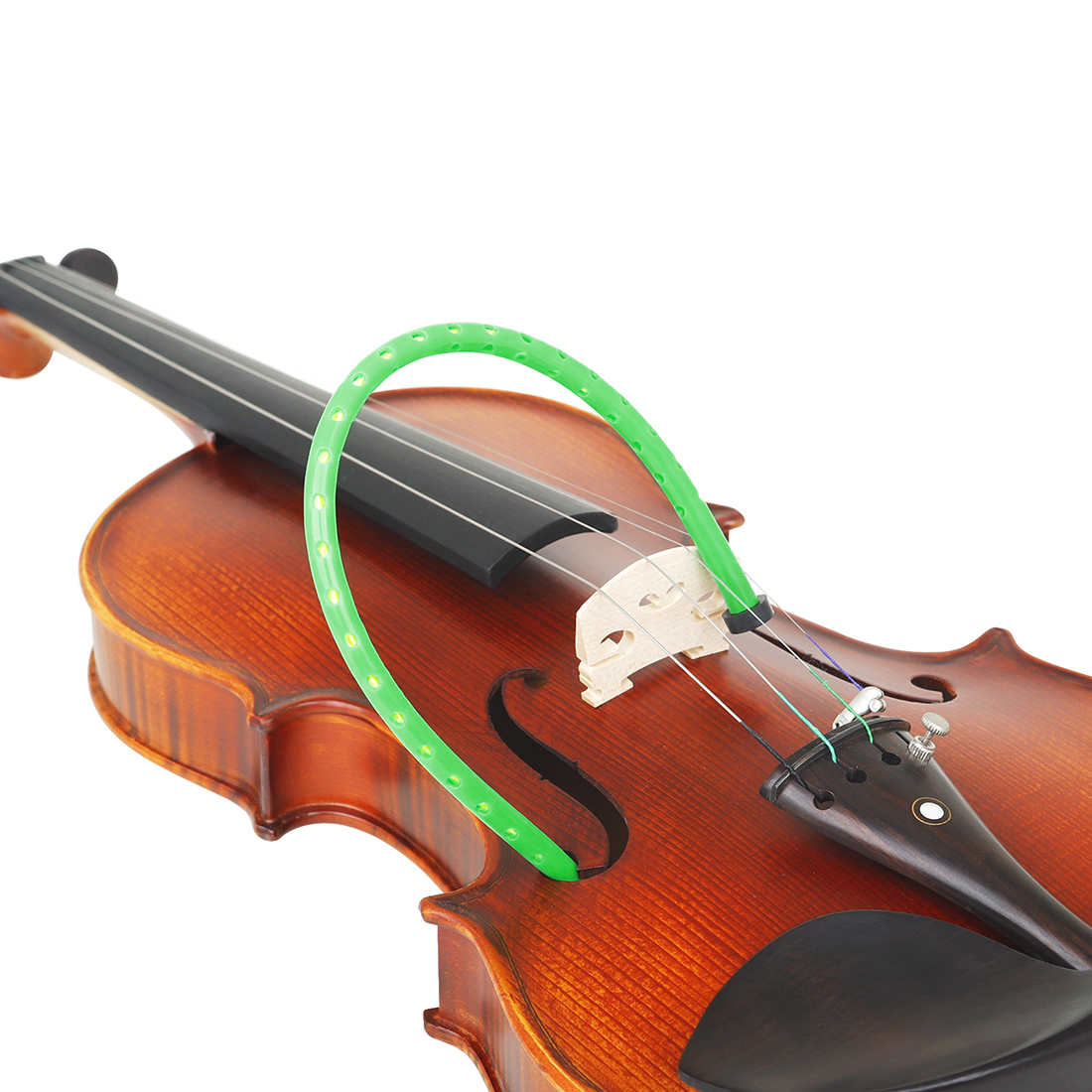 Indicador de humedad para violín LN196, humidificador con higrómetro de goma verde, adecuado para mantenimiento de violín, accesorios desplumados