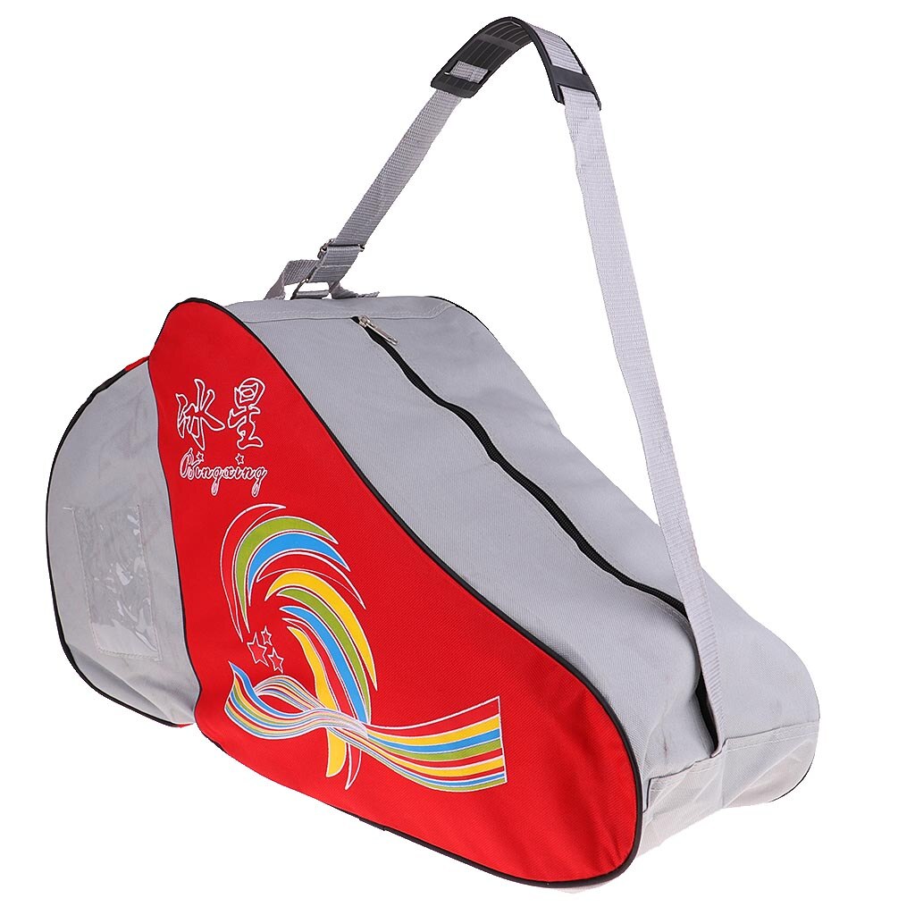 Ice Skate Tas Premium Nylon Pouch Case Te Dragen Rolschaatsen Inline Voor Kids & Volwassenen, met Speciale Patroon