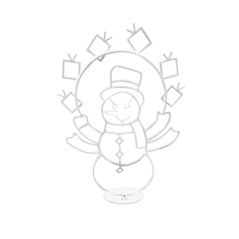 Christmas Fun Animated Snowball Fight Light String Outdoor Garden Snow Glowing Decorative Frame Winter Christmas Decor D5QA