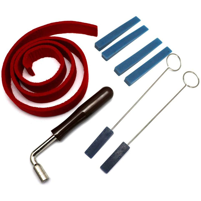 8Pcs/set Piano Tuning Tune Fixing Temperament Strip Piano Tuner Mute Tools Kit Practical Piano Tuning Fixing Tool: Default Title