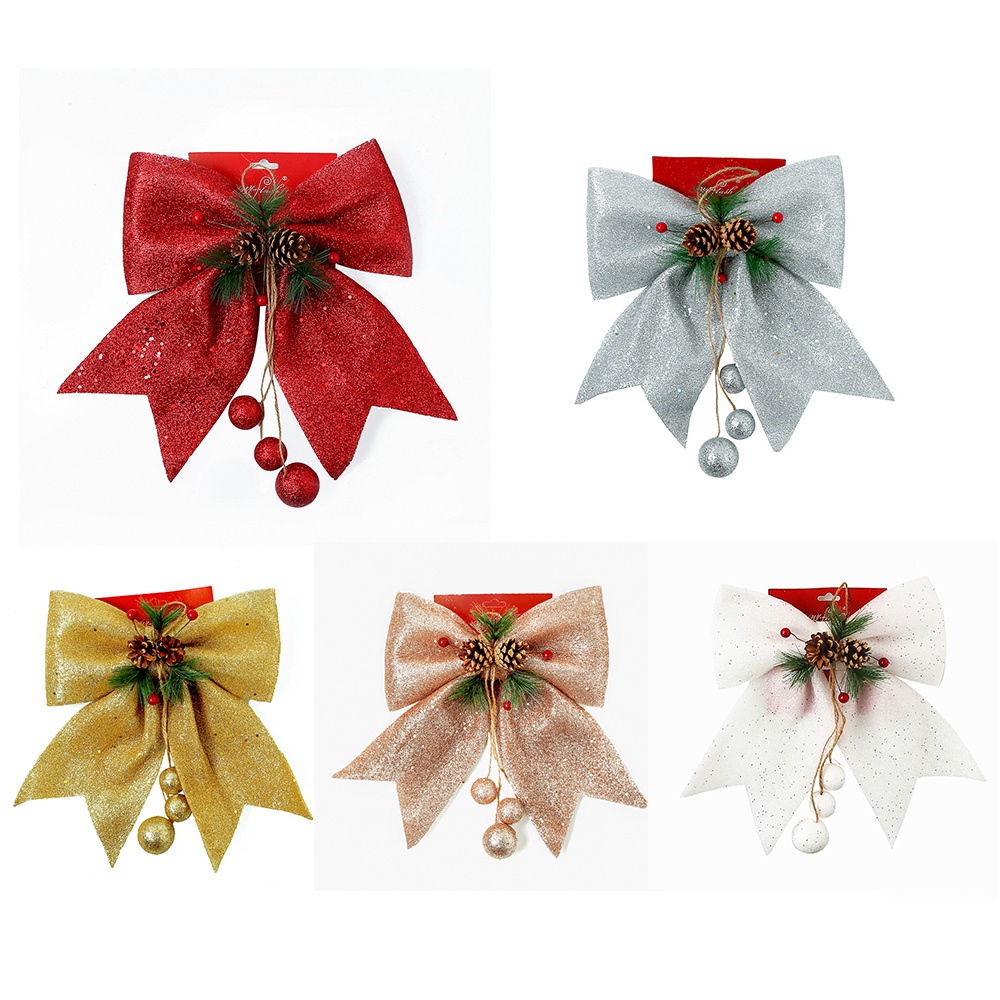 Grands nœuds de ruban pour arbre de noël , 1 pièce, décoration pour la maison, pour fête de noël 2022 et nouvel an
