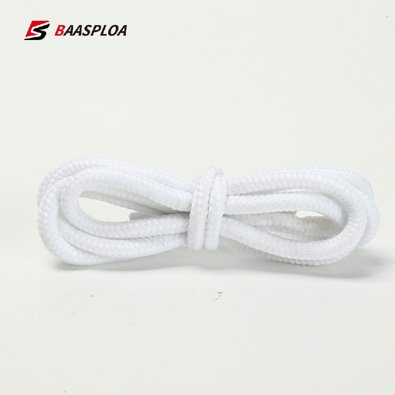 Cordones redondos para zapatos Unisex, cordones largos para botas, zapatillas, varios colores, 1 par: Blanco