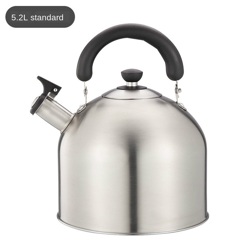 Roestvrijstalen Huishoudelijke Fluitje Ketel Ketel Grote Capaciteit Inductie Koken Gasfornuis Gasfornuis Universele: 5.2L