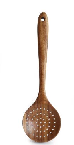 7 typer thai teak trä turner spatel ris sked stor soppa skopa för matlagning trä köksredskap leveranser: 774312