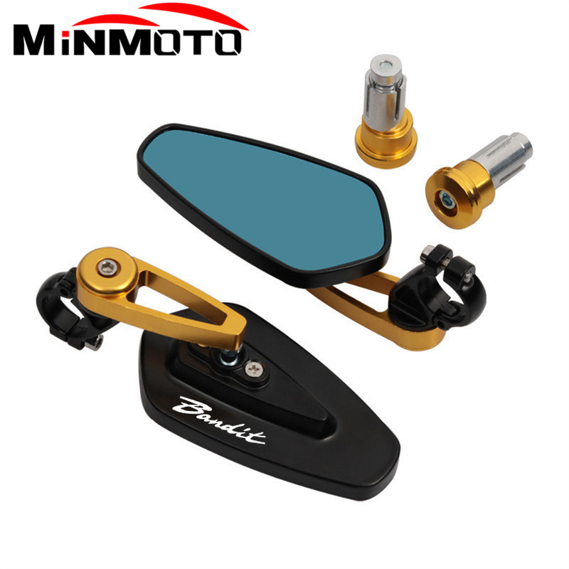 Espejo retrovisor CNC para manillar de motocicleta, espejos retrovisores para Bandit S650 600 650 1200 1250 1250S: Multicolor