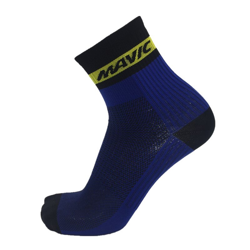 Cycling Socks Men And Women Running Bike Socks Sport socks Protect Feet Breathable Wicking: Blue