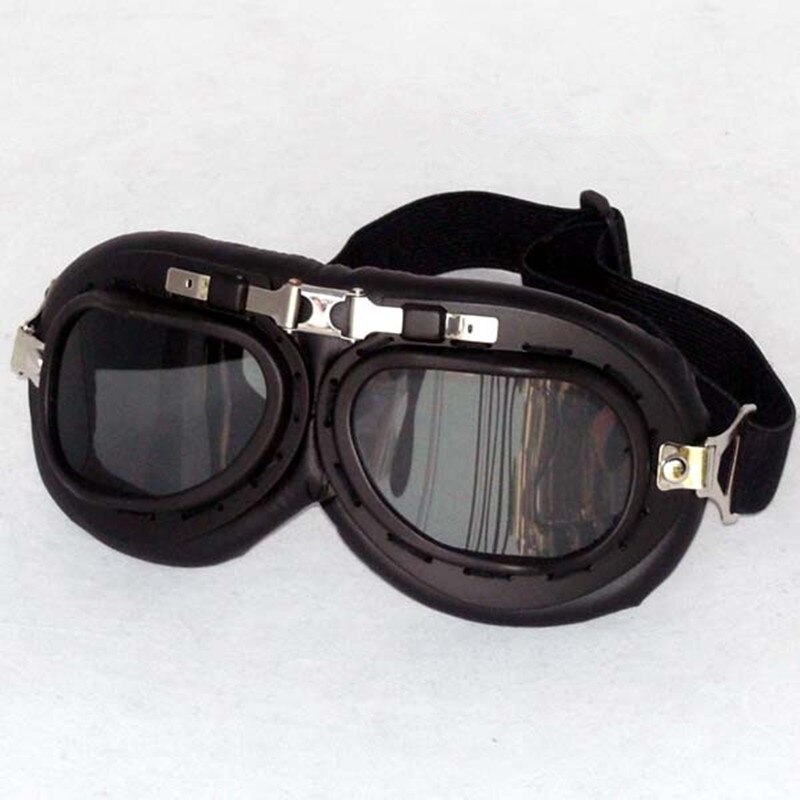 Retro motorcykel briller anti-uv scooter beskyttelsesbriller klassisk vintage pilotbriller motorcykel jet hjelm vindtæt beskyttelsesbriller