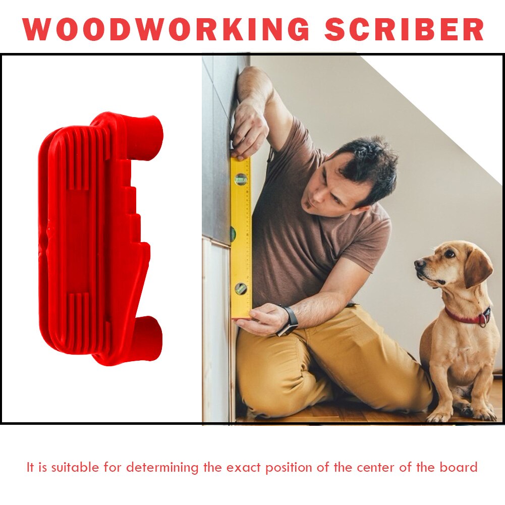 Mark Center Finder Centering Scriber Marking Gauge Alignment Line Carpenter Tool Woodworking Magnetic Center Line Measurer